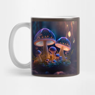 Psychedelic Glowing Mushrooms Mug